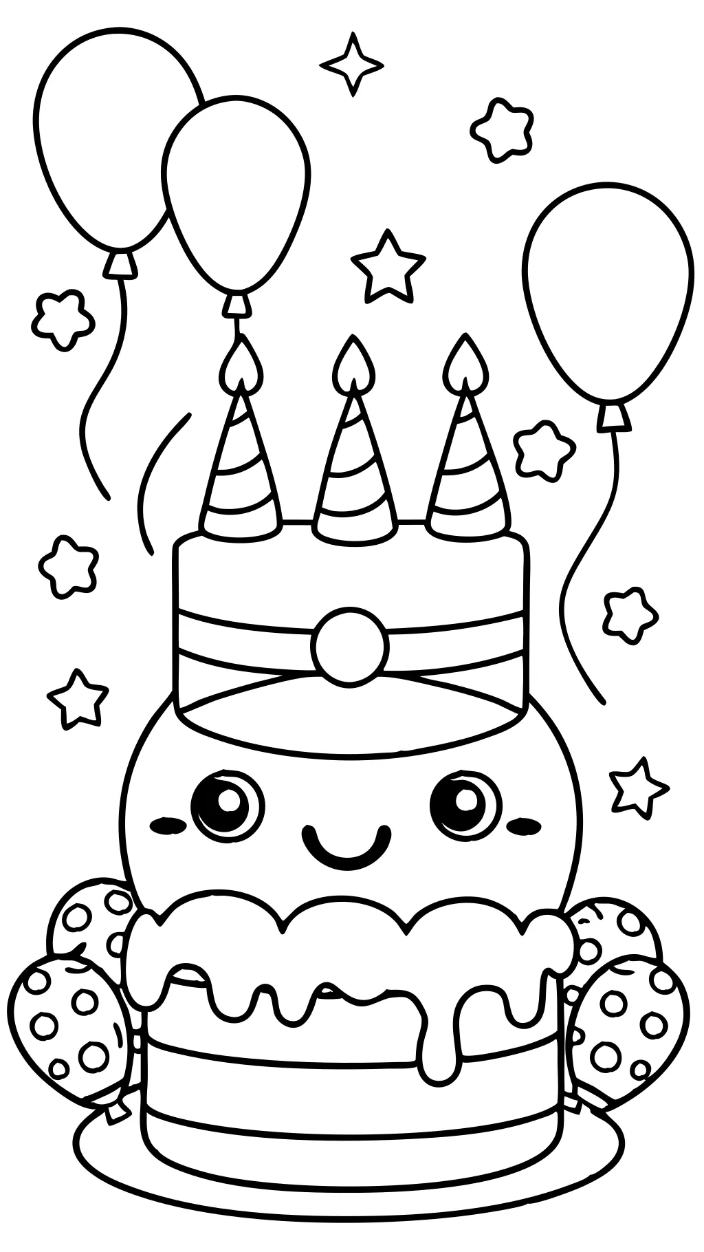 coloriage joyeux anniversaire